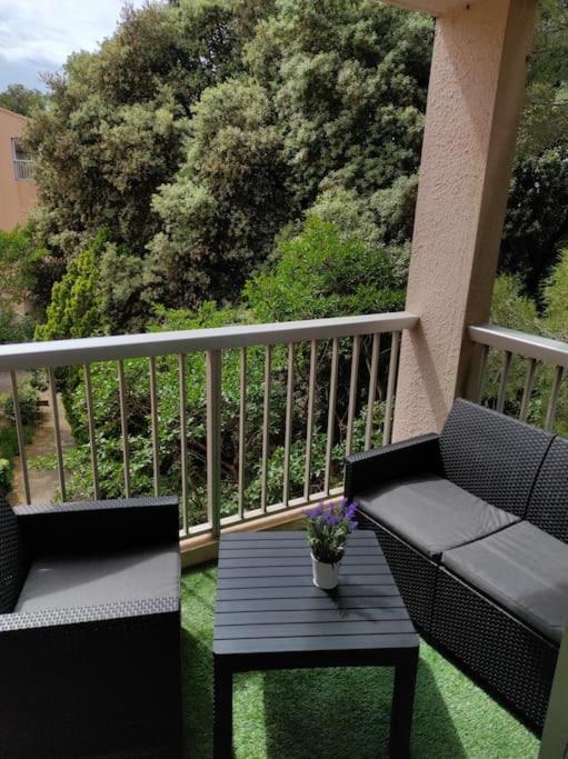 Charmant Studio Climatise 24 M2 Terrasse A 100M De La Plage Saint-Mandrier-sur-Mer Exteriör bild